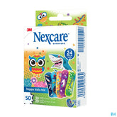 Pansements Nexcare™ Happy Kids Mix Plasters, Assortiment, 50/Boîte